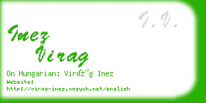 inez virag business card